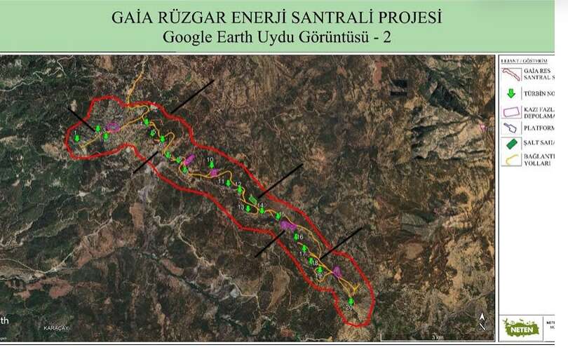 Muğla’da 781 Milyon TL’lik Rüzgar Enerjisi Yatırımı, Gaia RES İçin ÇED Süreci Yeniden Başladı 4